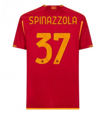AS Roma Leonardo Spinazzola #37 Hjemmebanetrøje 2023-24 Kort ærmer